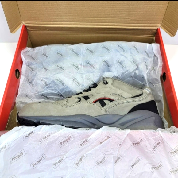 Propét Men's Stability Walker Sneaker Grey/Black Nubuck Size 9 M(D) M2034 - Picture 11 of 11